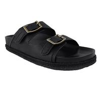 Ralph Lauren Sandalias Hombre Turbach DBLD Cuero Negro, Negro , 43 EU