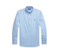 Ralph Lauren- Camisa de Popelina de Algodón a Rayas- Shirts- Hombre- Azul- 2XL- Camisa de Popelina de Algodón a Rayas