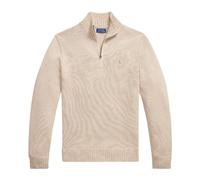 Ralph Lauren- Suéter de Algodón con Media Cremallera y Cuello Mao- Knitwear- Hombre- Beige- S- Suéter de Algodón con Media Cremallera y Cuello Mao