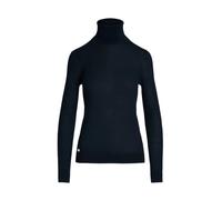 Blue Jersey de mezcla de seda y cuello vuelto S