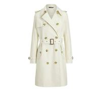 Ralph Lauren - Trench Corto Doble Botonadura - Coats - Mujer - Blanco - S -