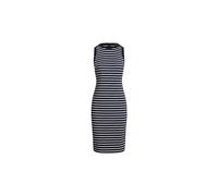 Ralph Lauren - Vestido midi sin mangas con adorno de botones a rayas - Dresses - Mujer - Azul - M -