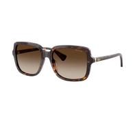 Ralph Mujer Sunglass RA5333U - Color del Marco: Habana Oscuro Brillante, Color de la Lente: Marrón Degradado