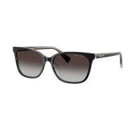 Ralph Mujer Sunglass RA5348U - Color del Marco: Negro/Transparente, Color de la Lente: Gris Degradado