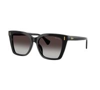 Ralph Mujer Sunglass RA5349U - Color del Marco: Negro Brillante, Color de la Lente: Gris Degradado