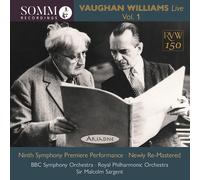Ralph Vaughan Williams Vaughan Williams: Live - Volume 1 (CD) (Importación USA)