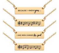 Ralukiia Collar con texto en inglés "I Have Been Changed for Good Wicked Best Friend" para 2, Wicked For Good, Wicked Friendship Jewelry, juego de regalo para mejores amigos, Medium, Metal, No es una