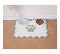 Ralxion Tapete festoneado de alimentación para perros, tapetes absorbentes para cuenco de comida y agua para perros, dispensador, bonito y elegante mantel individual estético para perros, gatos,