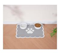 Ralxion Tapete festoneado de alimentación para perros, tapetes absorbentes para cuenco de comida y agua para perros, dispensador, bonito y elegante mantel individual estético para mascotas, para
