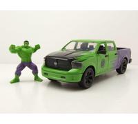 RAM 1500 Pick-Up 2014 Verde Lila Con Hulk Figura Coche a Escala 1:24 Jada Toys