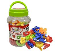 Ram ABC - Juego de 78 Letras magnéticas y números, Juego de Regalo para niños, Letras educativas de ortografía y matemáticas