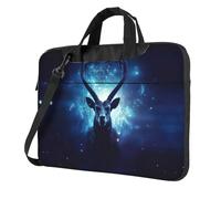 Ram - Bolsa para ordenador con estampado de signos del zodiaco y asa de transporte, para portátiles de 13, 14, 15.6 pulgadas, Black, 13 inch