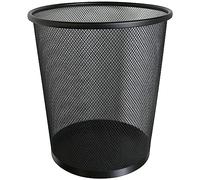Ram® - Cubo de basura circular de malla de 20 L, para baño, cocina, oficina, habitaciones, estudiantes, color negro