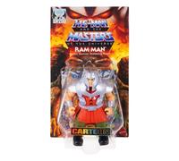 Masters of the Universe Origins Cartoon Collection Ram Man Figura de acción, ariete humano de 14cm inspirada en la serie de televisión de MOTU de los años80, diseño detallado y accesorios, JBM77