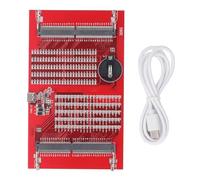 RAM Memory Tester Card for DDR4 DDR5, 2 in 1 Slot Diagnostic Analyzer with LED Light Indicator, Dual Power via Type C or CR2032 Battery for Laptop Desktop Server Memory Module Test