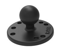 Ram Mounts Placa Redonda GPS con Bola RAM-B-202U con Bola de tamaño B de 1 Pulgada