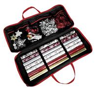 RAM ONLINE Bolsa grande de papel de regalo de tela, color negro, 82 x 34 x 13 cm, para etiquetas y lazos, M