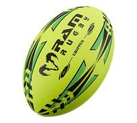 Ram Rugby Ball Gripper 2.0 Pro Trainer | Pelota de Rugby de Entrenamiento | Tamaño 5 Construcción Cosida a Mano, 3 Capas y Agarre 3D para un máximo Control de Paso y
