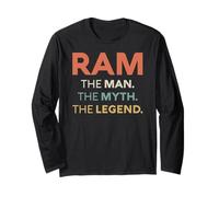 Ram The Man The Myth The Legend Name Personalizado Hombres Manga Larga
