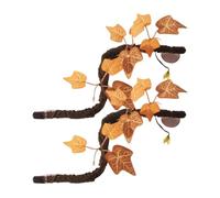 Rama de acuario de reptiles - 2 piezas flexible trepadora con hojas, , accesorios de vida artificial de la selva | Gecko Serpiente Bartagamen Recinto Terrario Ve