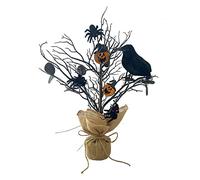 Rama de árbol de vacaciones, centro de mesa, árbol de simulación extraíble, árbol artificial, decoración de Halloween