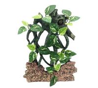 Rama de árbol Reptil - Hojas realistas, Accesorio de decoración de succión | Juguetes de escalada en Terrario, enriquecimiento del hábitat sostenible para serpientes lagartos dragones barbudos Geckos