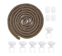 Pssopp Rama de Escalada de Reptiles Artificiales Flexible Jungle Rattan Jungle Climber Vines Long Vine Habitat Decor con ventosas 9.84ft(L)
