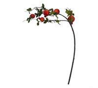 Rama de frutas falsas coloridas con caquis y granadas que mejoran la decoración otoñal de tu hogar (granada roja)