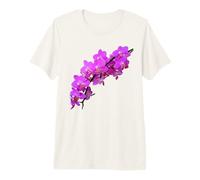 Rama de Magenta Rosa Phalaenopsis Orquídeas 2 Formas Mania Camiseta Premium