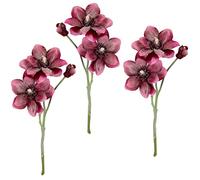 Rama de Magnolia Artificial, decoración de habitación, decoración de Navidad, Flores Individuales, Flores de Seda