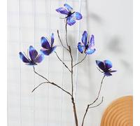 Rama de mariposa de simulación, rama muerta artificial, para accesorios de fotografía de bodas y vacaciones (estilo 4)