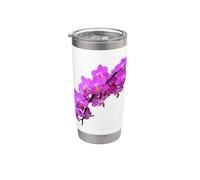 Rama de Rosa Magenta Phalaenopsis Orquídeas Formas Mania Vaso térmico de acero inoxidable de doble pared