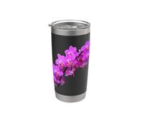 Rama de Rosa Magenta Phalaenopsis Orquídeas Formas Mania Vaso térmico de acero inoxidable de doble pared