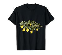 Rama Limón Cottagecore Hippie Ropa Camiseta gráfica económica, Hombre, Negro, L