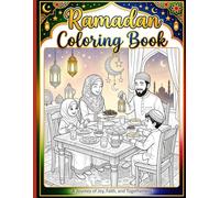 Ramadan Coloring Book for Kids: Fun & Easy Islamic Coloring Pages for Boys & Girls Ages 4-8. Simple Designs with Mosques, Lanterns, Moon & Eid Themes. Makes Perfect Gift For Children