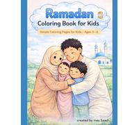 Ramadan coloring book for kids: simple coloring pages for kids 3-6