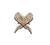 Ramadán Corán, 1 pieza Qoran Santa Libros de madera, plegable, soporte de lectura para ramadán musulmán, decoración de mesa Eid Al Fitr (patrón A)