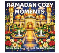 Ramadan Cozy Moments: A Cute & Cozy Ramadan Coloring Book for Kids & Adults with Big Easy Designs, Mosques, Lanterns & Peaceful Spiritual Scenes