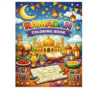 Ramadan Kareem Coloring Book for Kids: Fun and Simple Islamic Coloring Pages for Children