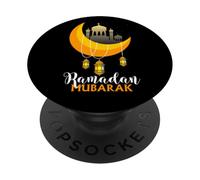 Ramadán Kareem Feliz ayuno Ramadán Mubarak Islámico Musulmán PopSockets PopGrip Adhesivo