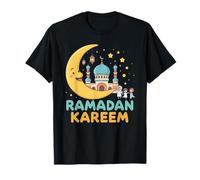 Ramadan Kareem Kids Cute Crescent Moon Musulmanes Niños Camiseta