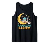Ramadan Kareem Kids Cute Crescent Moon Musulmanes Niños Camiseta sin Mangas