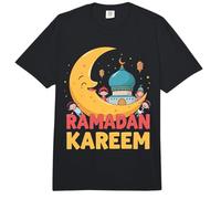 Ramadan Kareem Kids Cute Crescent Moon Musulmanes Niños Comfort Colors Adult Heavyweight T-Shirt