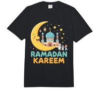 Ramadan Kareem Kids Cute Crescent Moon Musulmanes Niños Comfort Colors Adult Heavyweight T-Shirt