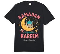 Ramadan Kareem Kids Cute Crescent Moon Musulmanes Niños Comfort Colors Adult Heavyweight T-Shirt
