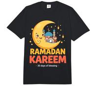 Ramadan Kareem Kids Cute Crescent Moon Musulmanes Niños Comfort Colors Adult Heavyweight T-Shirt
