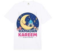 Ramadan Kareem Kids Cute Crescent Moon Musulmanes Niños Comfort Colors Adult Heavyweight T-Shirt