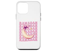 Ramadan Kareem Muslim Moon Girl Coquette Lazo Rosa Carcasa para iPhone 12 Mini