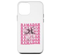 Ramadan Kareem Muslim Moon Mosque para niña, Coqueta, Lazo Rosa Carcasa para iPhone 12 Mini