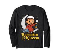 Ramadan Kareem Niños Ramadán Mes Islam Árabe Islámico Manga Larga